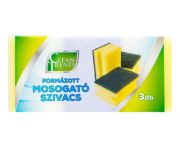 Clean Trend mosogatószivacs formázott 3db-os