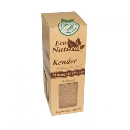 Eco Natural kender mosogatószivacs 4db-os