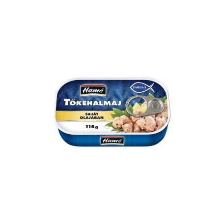 Hamé tőkehalmáj saját olajában 115g
