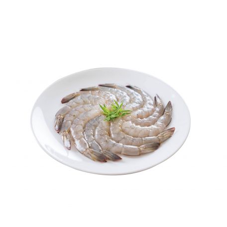 Fagyasztott garnélafarok tisztított nyers (20% glazúrral) 26/30 800g/1000g