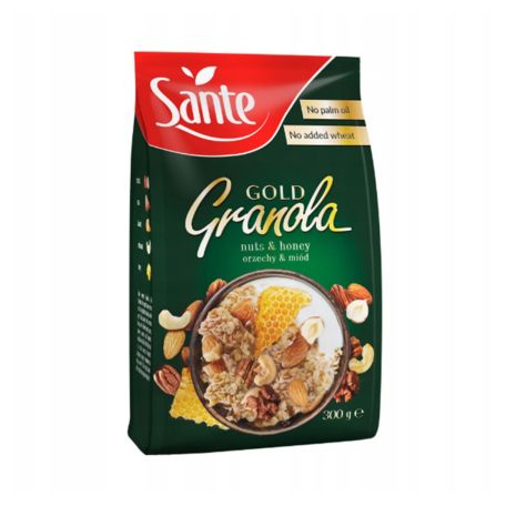 Sante gold granola mézes-mogyorós 300g