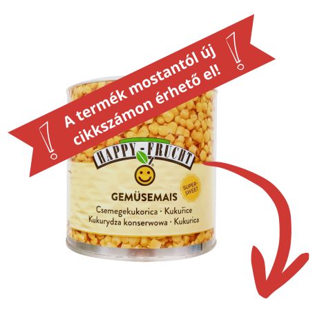 Csemege kukorica konzerv 2500g/1775g