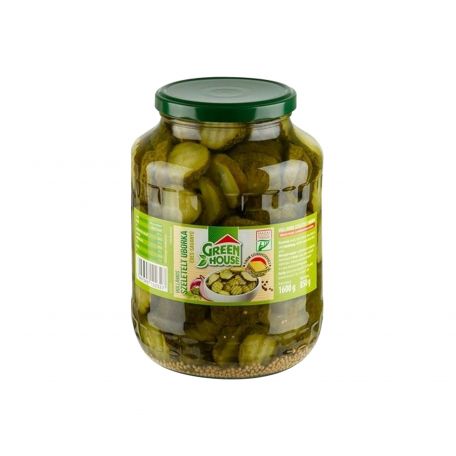 Szeletelt hullámos csemegeuborka 1700ml/1600g/850g