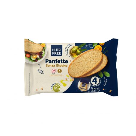 Nutri Free Panfette gluténmentes szeletelt kenyér olívaolajjal 300g