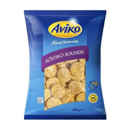 Aviko röszti tallérok fagyasztott (Röstiko Rounds) 2,5kg