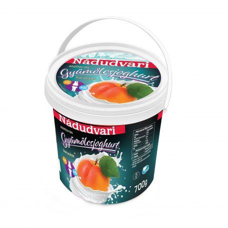 Nádudvari barackos gyümölcsjoghurt C-, és D-vitaminnal, 700 g