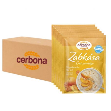 Cerbona sárgabarackos zabkása édesítőszerrel 20x55g