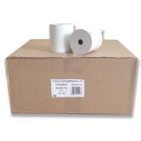 Pénztárgépszalag 80×80mm thermo (30db/csomag)
