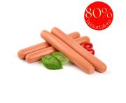 Hámozott sertés virsli 80% 1000g