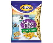 Aviko Wavy Blends hullámos burgonyahasáb, ropogós, fokhagymás-zöldfűszeres bevonattal 2,5 kg