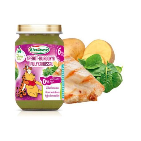 Univer spenót burgonyaával és pulykahússal 160g