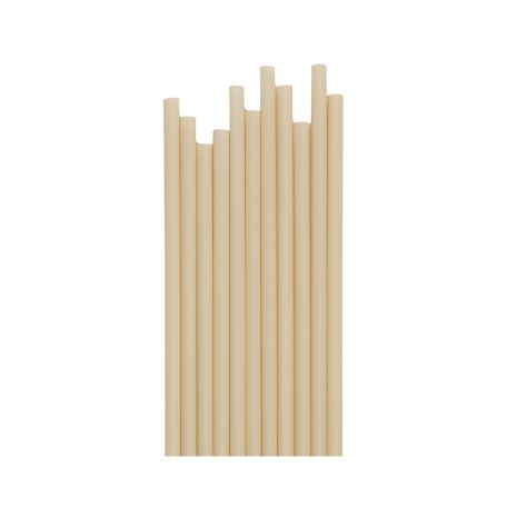 Bibo PLA szívószál beige BIO  6,5*230mm (500db/csomag)