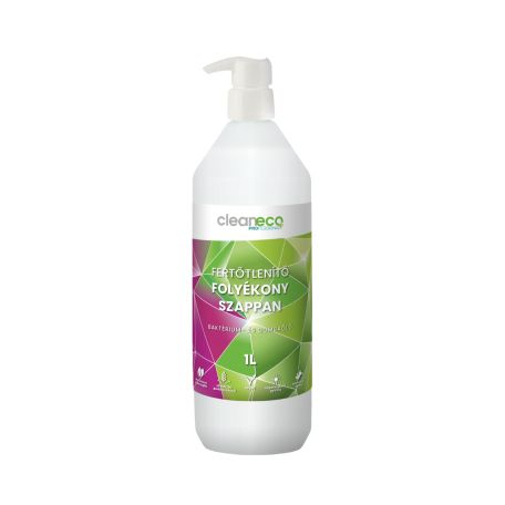 Cleaneco fertőtlenítő folyékony szappan pumpás 1l