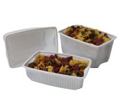 Univerzális szögletes ételszállító doboz fehér 1000ml (50db/csomag) PP
