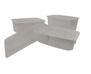 Univerzális szögletes ételszállító doboz fehér 750ml (50db/csomag) PP