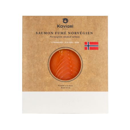 Kaviari füstölt lazac 2 szelet 100g
