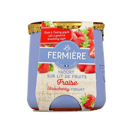 La Fermiére eper joghurt 140g (1 darab)