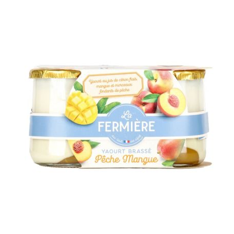 Joghurt Fermiere őszibarack-mangó 2*160g
