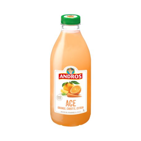 Andros ACE friss narancs-, alma-, sárgarépa- és citromlé ital 1l