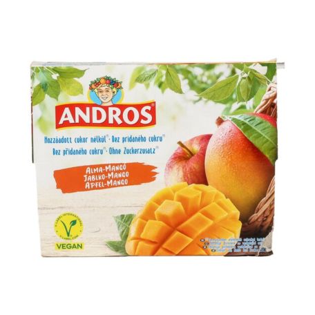Andros almás-mangós vegán gyümölcsdesszert 4x100g