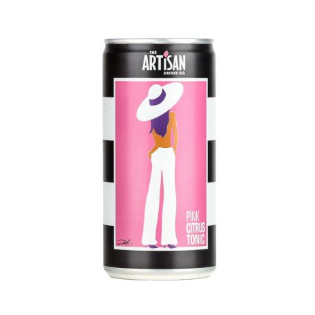 Artisan Drinks Pink citrus-tonik ízesítésű szénsavas ital 200ml