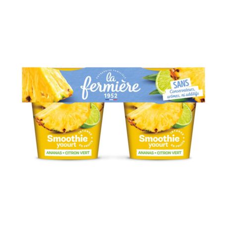 La Fermiére ananász-lime joghurt 2x150g