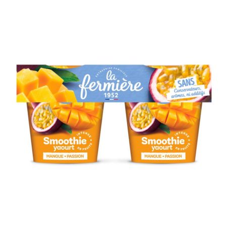 La Fermiére mangós-passiógyümölcsös joghurt  2x150g
