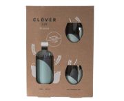 Clover Classic Gin ajándékbox 40% 0,5l + 2 pohár