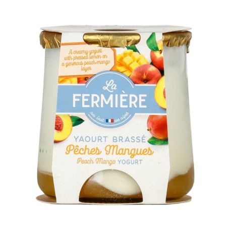 La Fermiére őszibarackos-mangós joghurt 160g