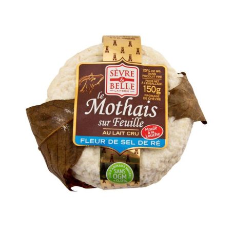 Le Mothais kecskesajt nyerstejes gesztenye levélben 150g