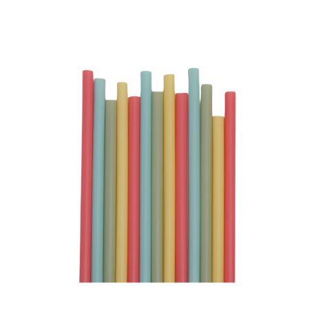 Bibo PLA szívószál vegyes színes BIO  8*230mm (300db/csomag)