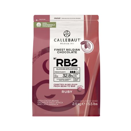 Callebaut RB2 ruby csokoládé 32,8% 2,5kg