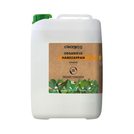 Cleaneco mangó illatú organikus habszappan 5l