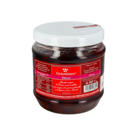 Száras meggy konzerv likőrben 25% 1l