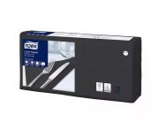 Tork Lunch 2 rétegű fekete szalvéta 33x33cm 200lap