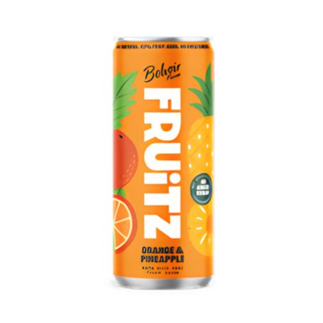 Belvoir narancs és ananász szénsavas dobozos üdítőital 0,33l