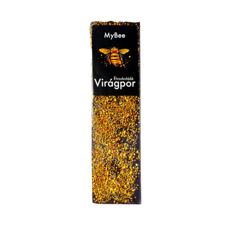 MyBee virágporral szórt étcsokoládé tábla 100g