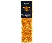 MyBee virágporral szórt fehércsokoládé tábla 100g