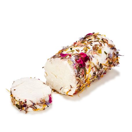 Kecskesajt henger virágokkal 100g