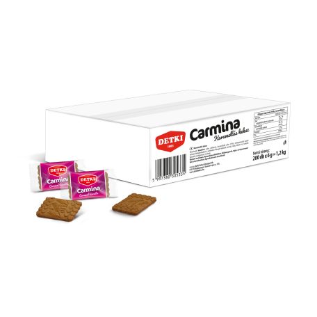 Detki Carmina karamellás keksz 200x6g