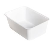 Műanyag fröccsöntött mikrózható fehér ételdoboz 750ml (50db/csomag)