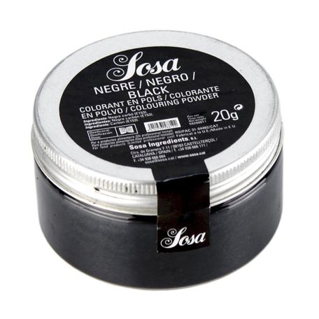 SOSA fekete ételfesték vízben oldódó 20g