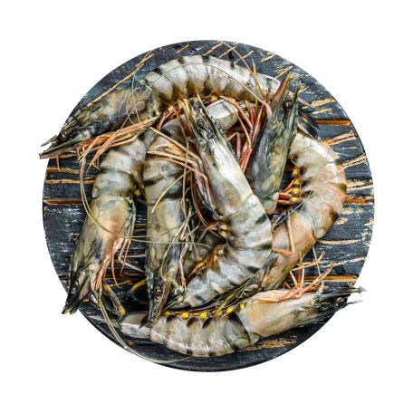 Fagyasztott fekete tigris garnéla (20% glazúrral) 8/12 800g/1000g