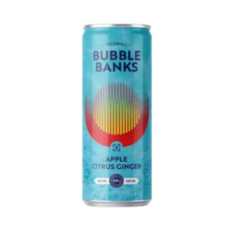 Bubble Banks Alma-citrus-gyömbér dobozos koktél 4,9% 0,25l