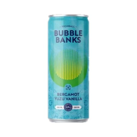 Bubble Banks bergamott-yuzu-vanília dobozos koktél 4,9% 0,25l