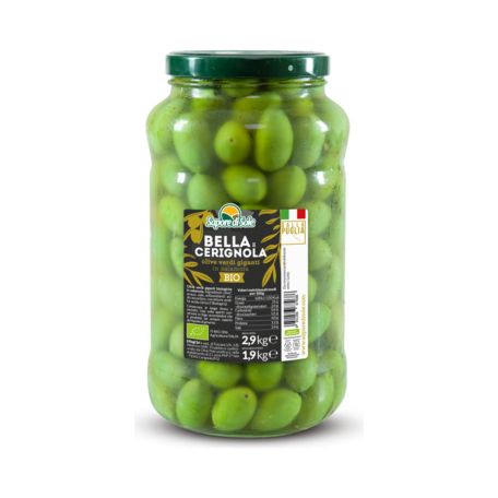 Bella Cerignola zöld olivabogyó 1,8kg